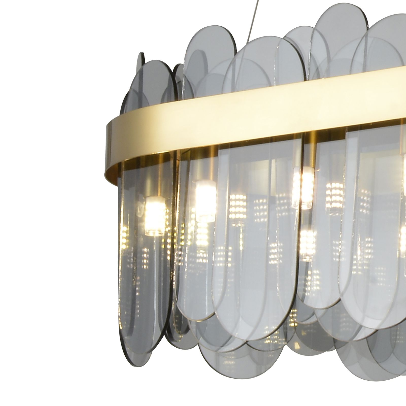 Подвесная люстра Natali Kovaltseva VALENCIA 91000/15C GOLD SATIN