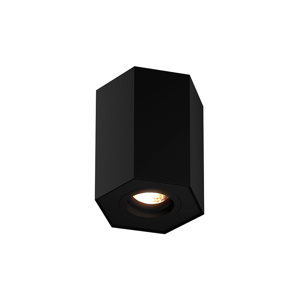 Потолочный светильник Zumaline POLYGON CL R 20077-BK