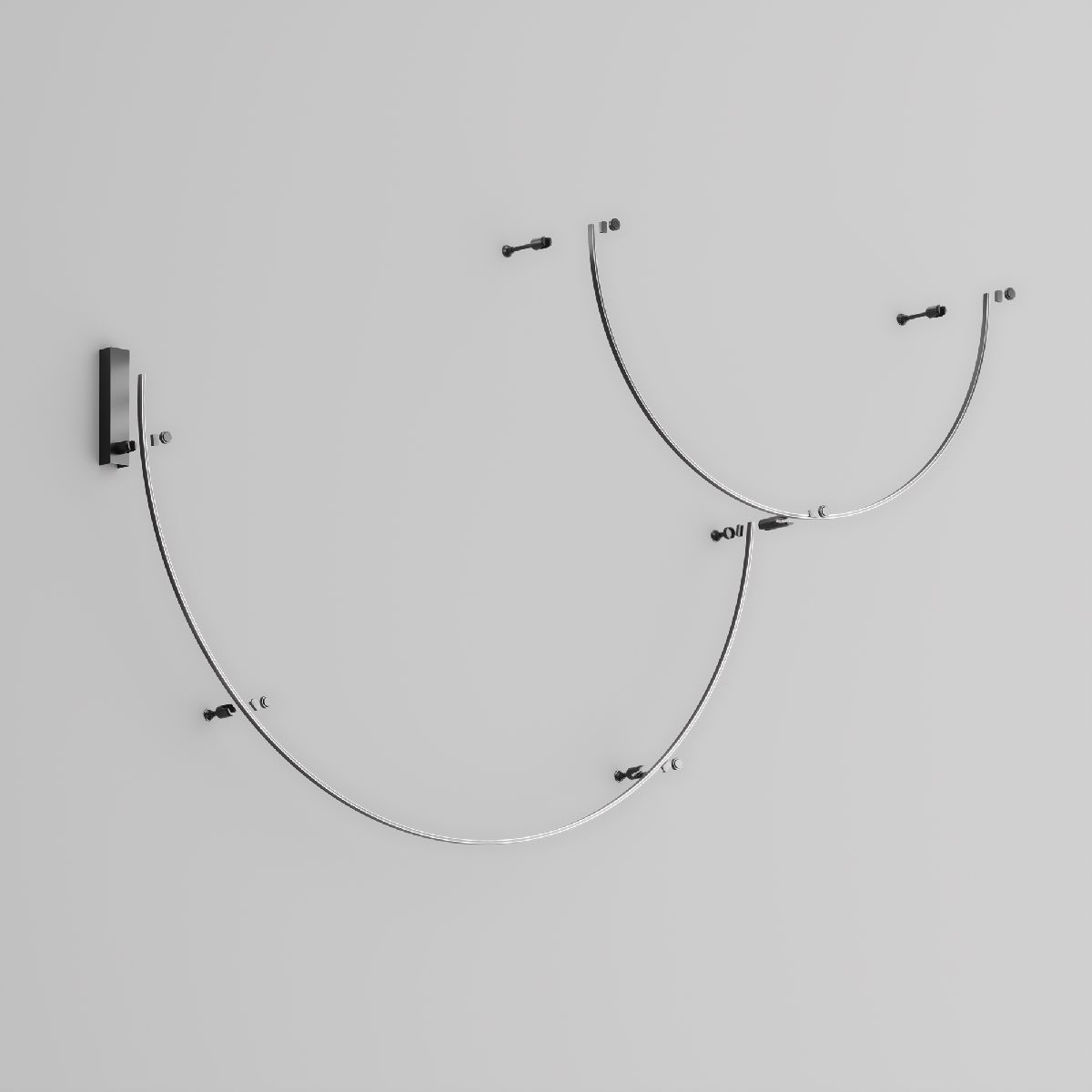 Шинопровод накладной/подвесной Maytoni Flarity TRX154-2SR-D1800-B