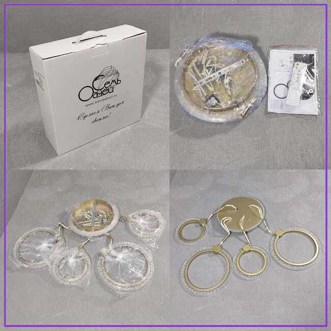 Потолочная люстра Seven Fires Ejlev SF7059/5C-SGD-BL