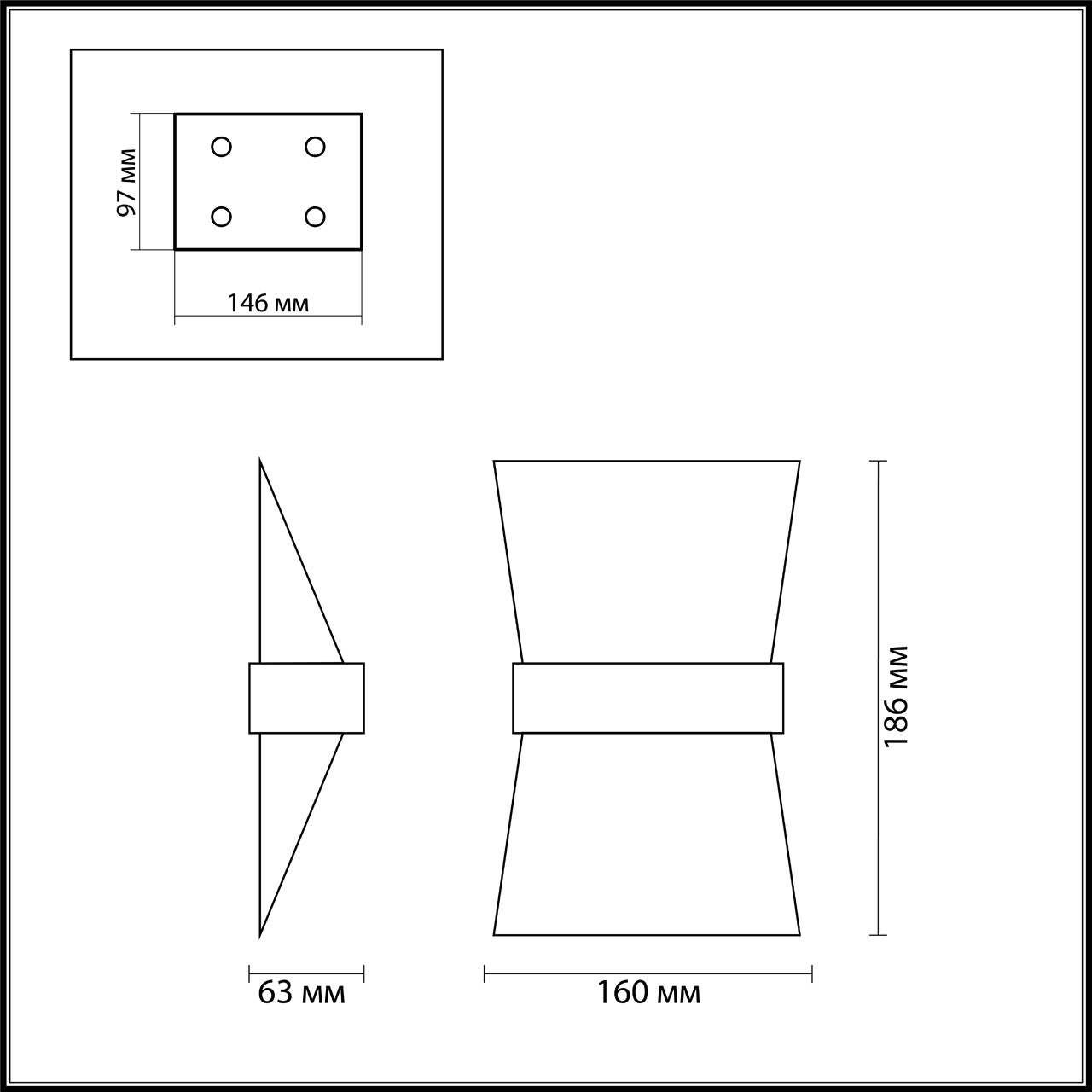 Настенный светодиодный светильник Odeon Light Bilbao 3835/7WS