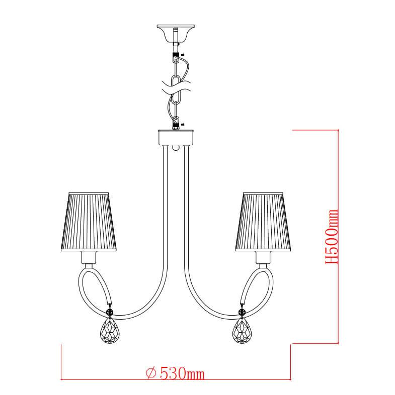 Подвесная люстра Rivoli Marianne 2050-205 Б0047915