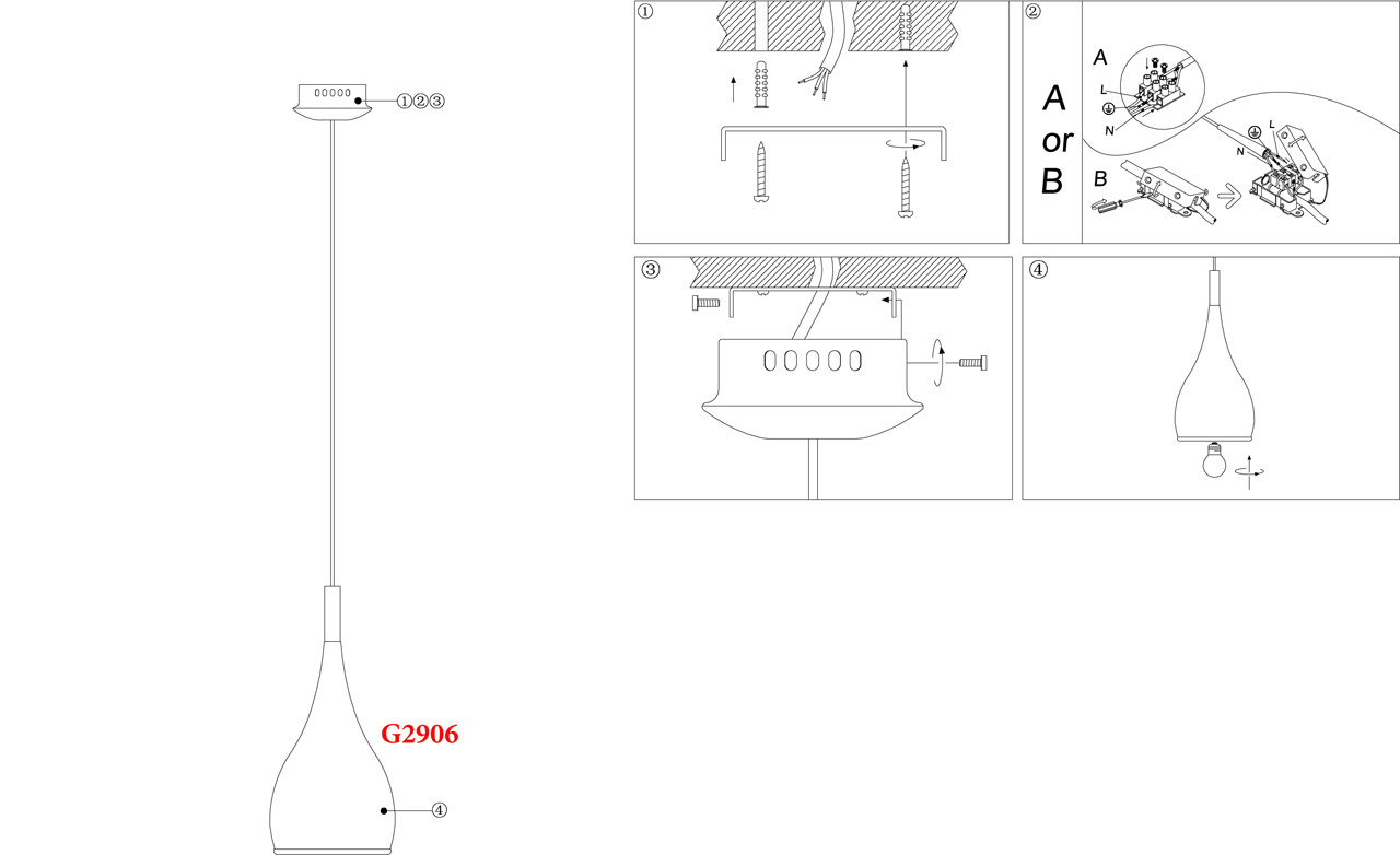 Подвесной светильник Odeon Light Drop 2906/1