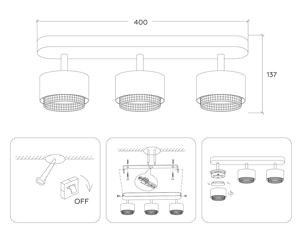 Спот Ambrella Light Techno family TN71295