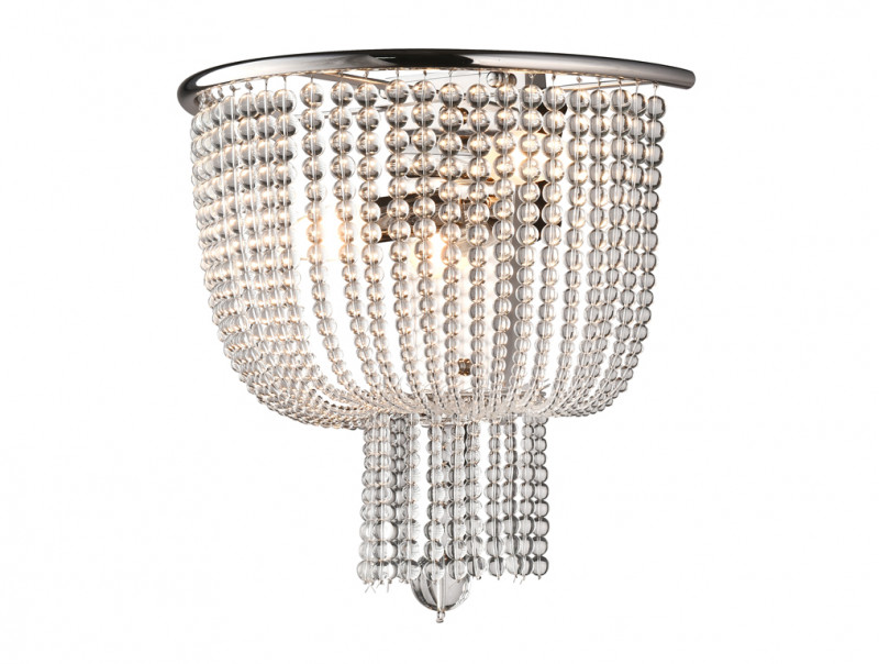 Бра Newport 3132/A nickel/clear
