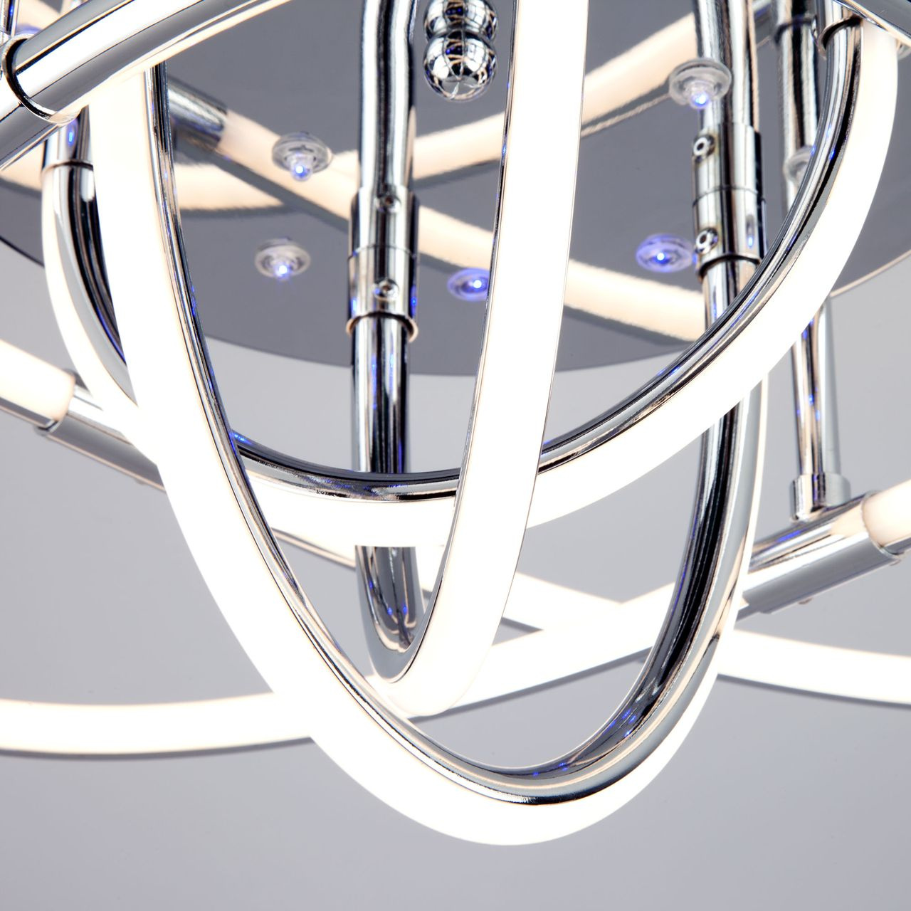 Потолочный светодиодный светильник Eurosvet Jupiter 90132/7 хром