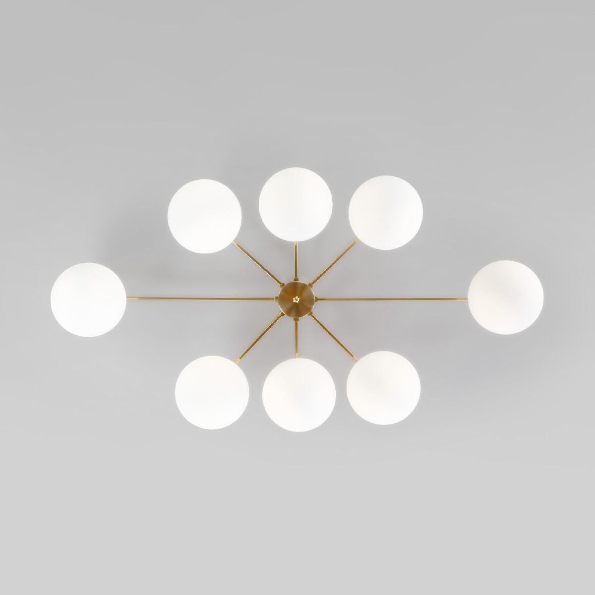 Потолочная светодиодная люстра Eurosvet Opaline 70220/8 латунь Smart a065768