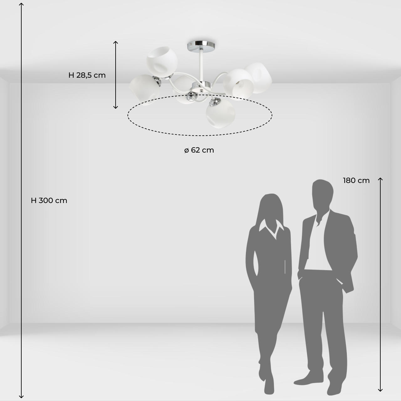Люстра на штанге De Markt Вита 220013406 в Москве