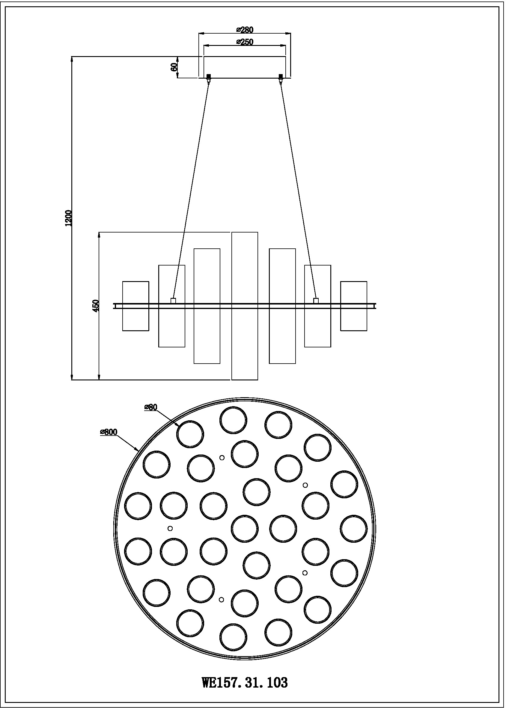 Подвесная люстра Wertmark Paula WE157.31.103