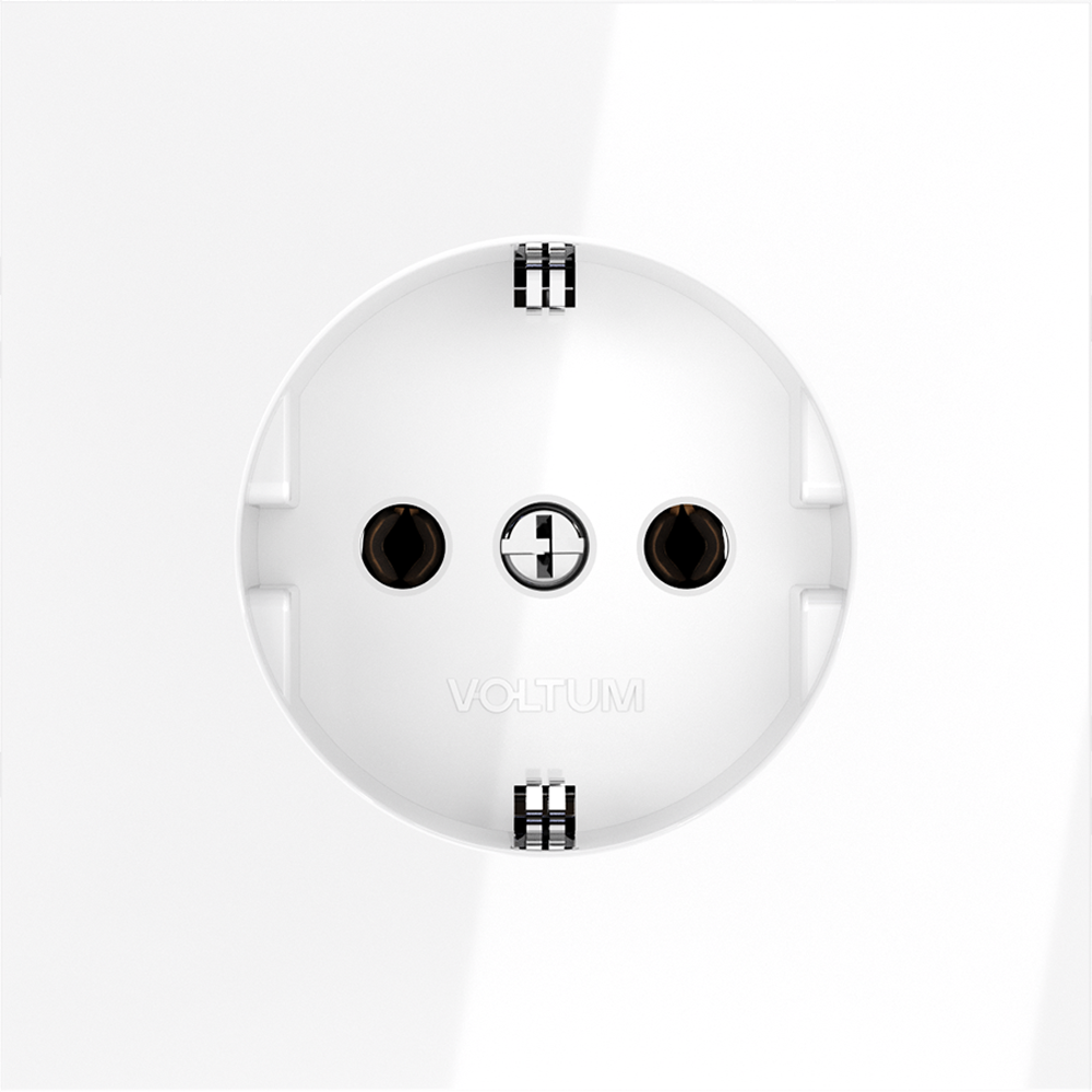 Розетка Voltum S70 VLS040101 (белый глянцевый)