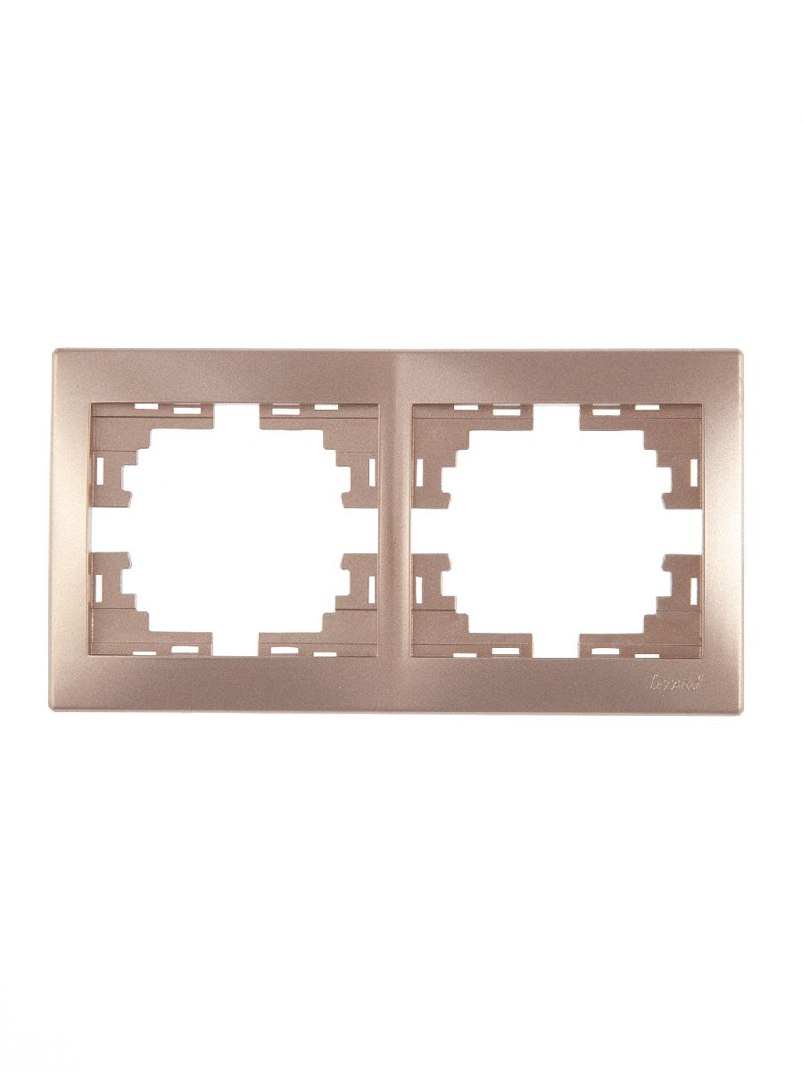 Рамка 2-местная вертикальная Lezard Mira 701-3100-152