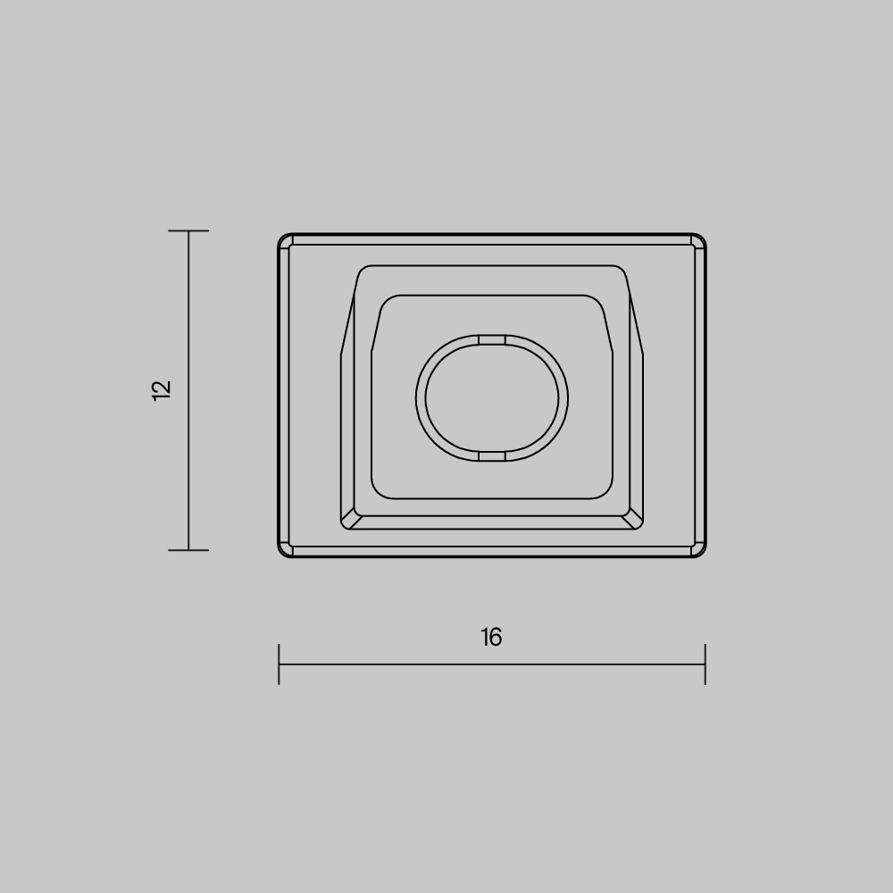Комплект заглушек для профиля 16×12 10шт Maytoni Led Strip ALM-005-W-EC 642023