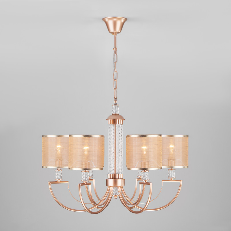 Подвесная люстра Eurosvet 60099/6 перламутровое золото