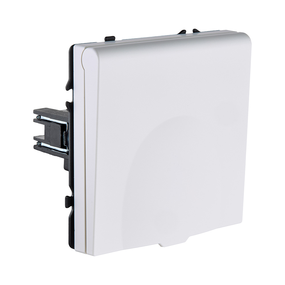 Розетка штепсельная SCHUKO 16A/250 В с крышкой, белый глянцевый Kollinger Eclipse EC-015WG