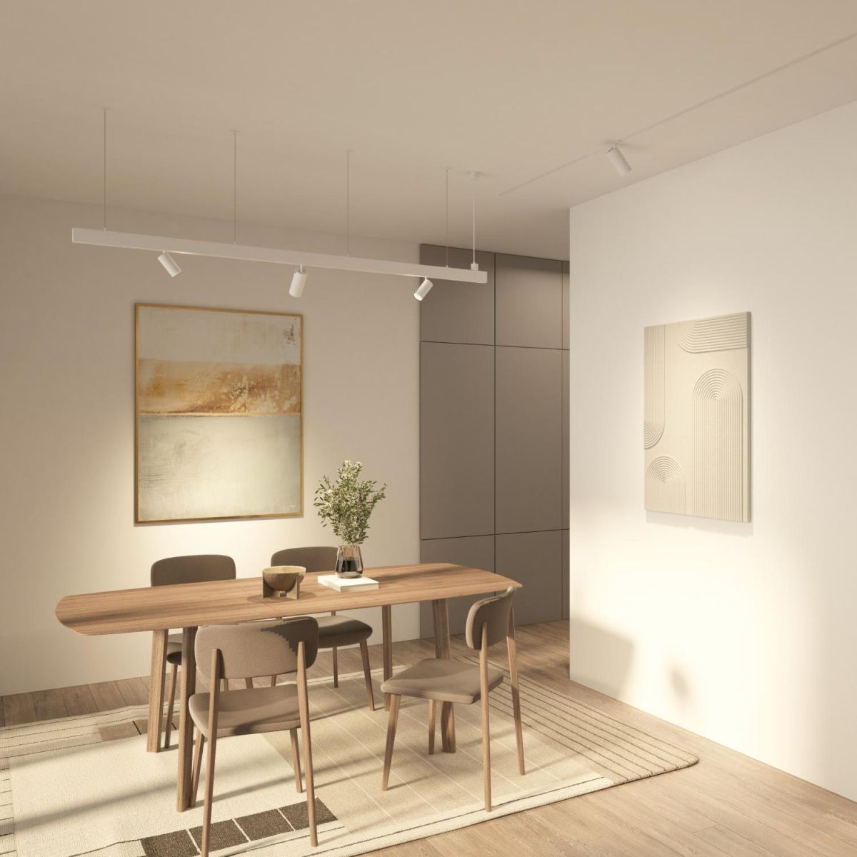 Трековый однофазный светильник Denkirs Simple Spot DK8120-WH