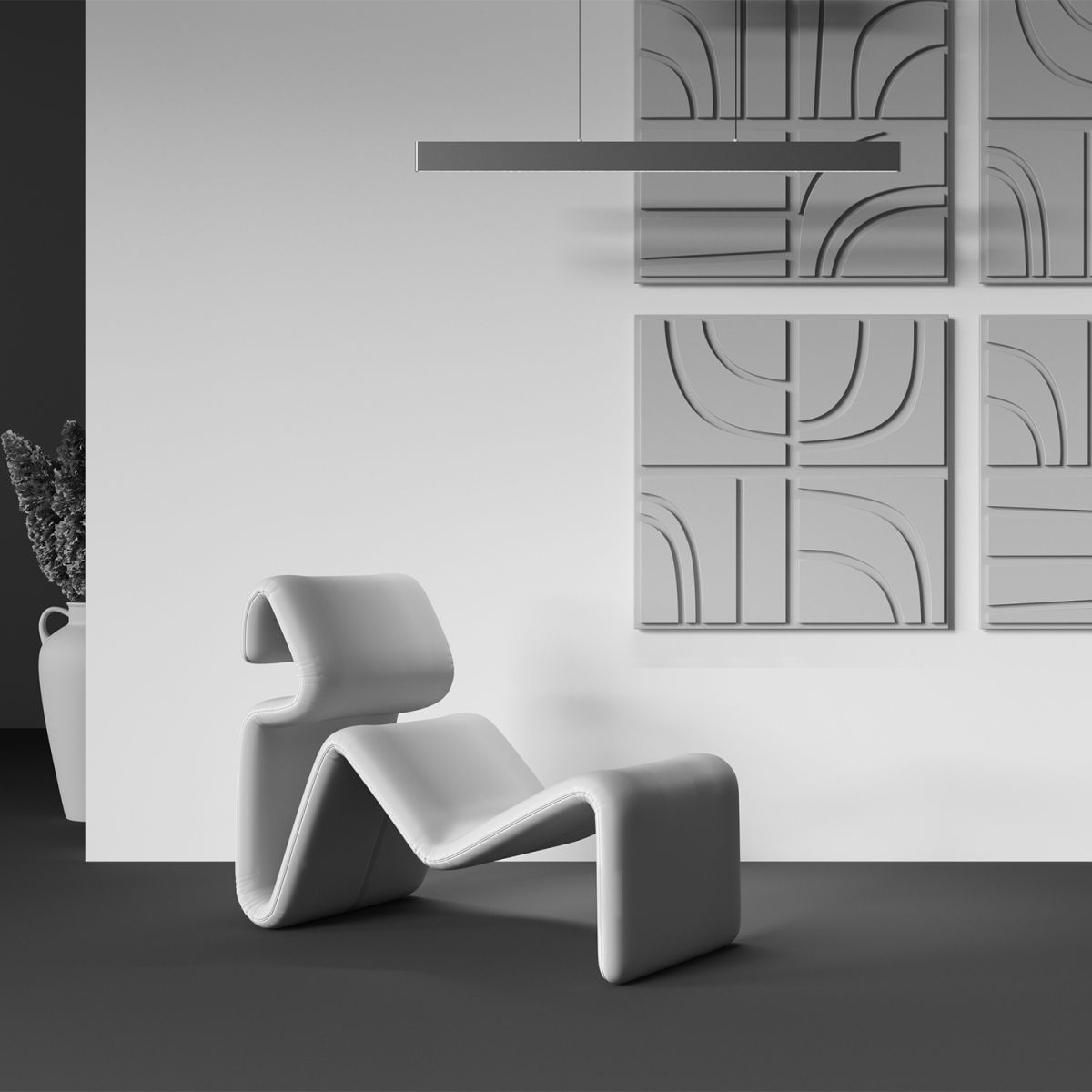 Линейный подвесной светильник Maytoni Ephoria P109PL-36W2.7-6K-BS