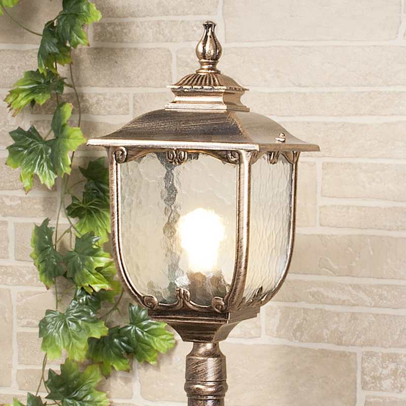 Уличный светильник Elektrostandard Sculptor F черное золото 4690389064647