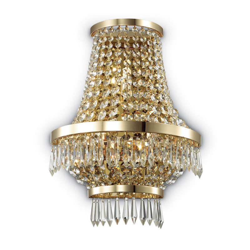 Настенный светильник Ideal Lux Caesar AP3 Oro 137704