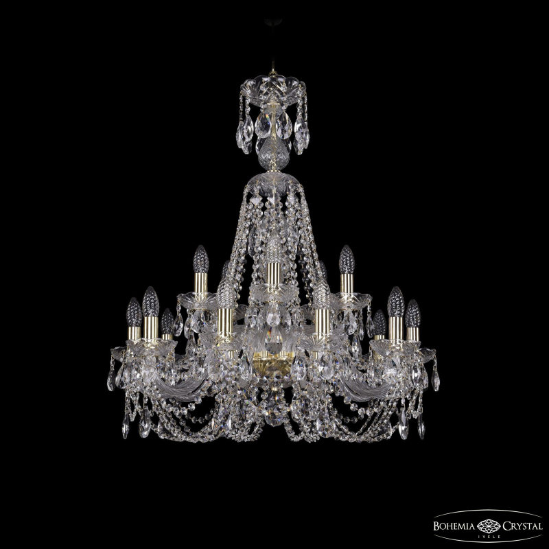 Подвесная люстра Bohemia Ivele Crystal 1406/10+5/240/XL-78 G
