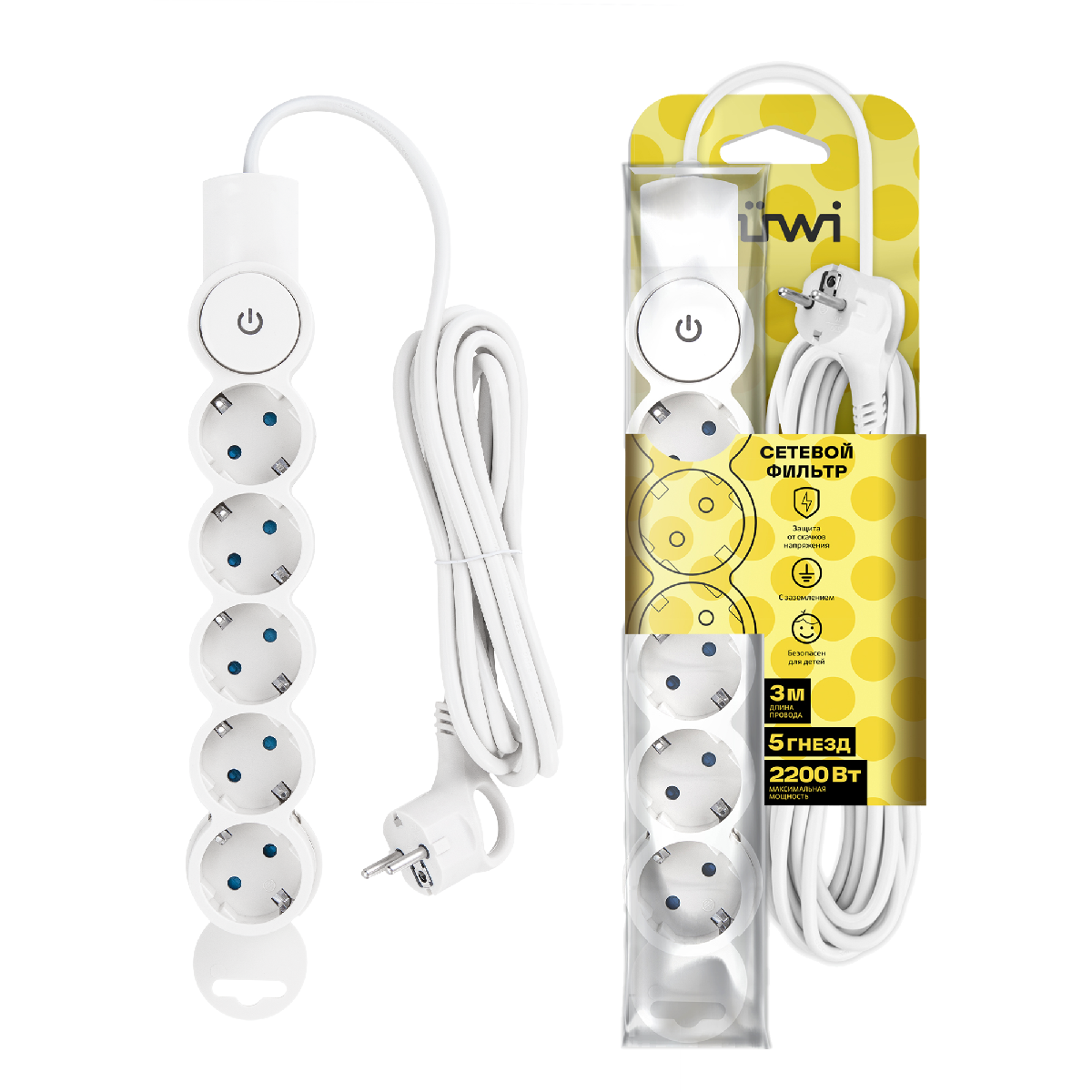 Сетевой фильтр Duwi 32576 5