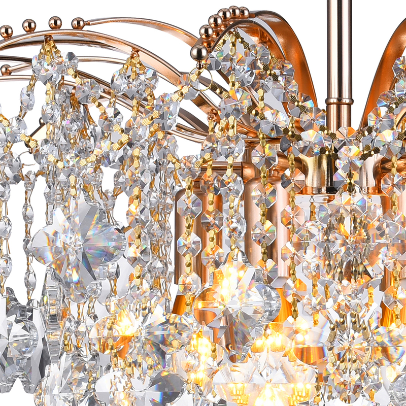 Подвесная люстра Natali Kovaltseva MORGANA 81426/6C GOLD