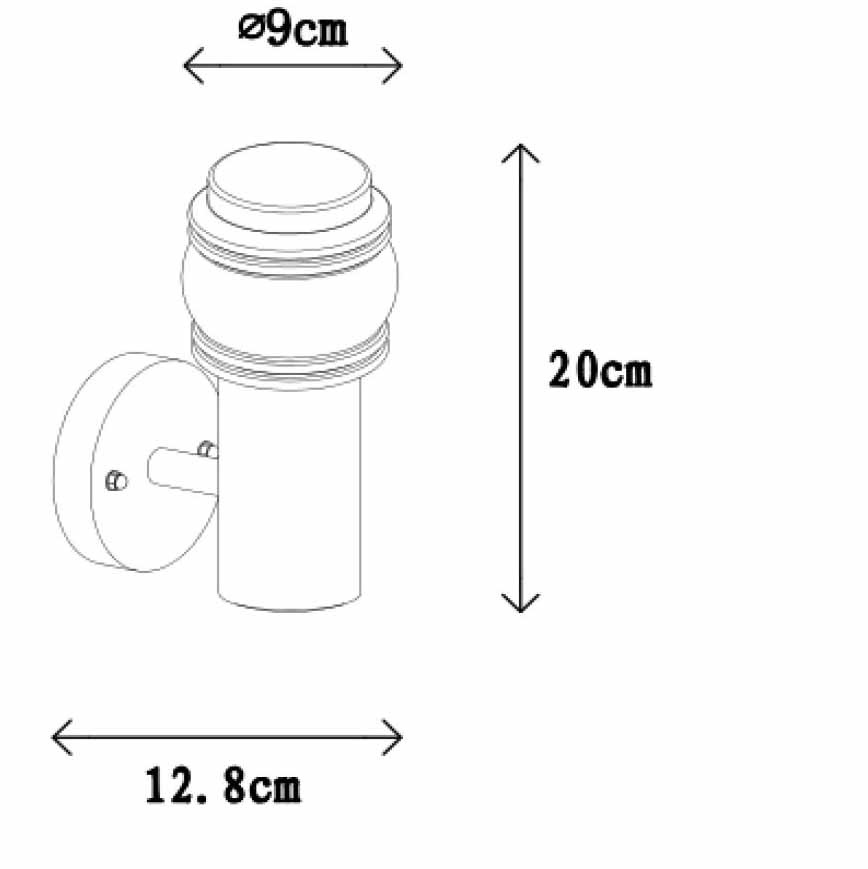 Уличный настенный светильник Lucide Mirane 11806/01/30
