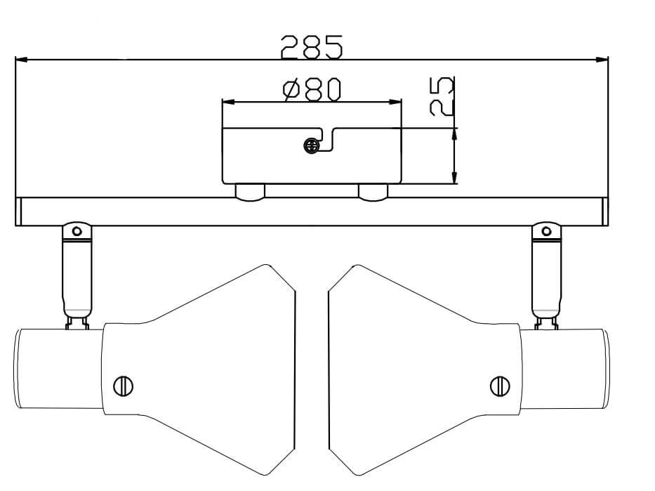 Лицевая панель Gira System 55 заглушка коммутационной розетки 004800