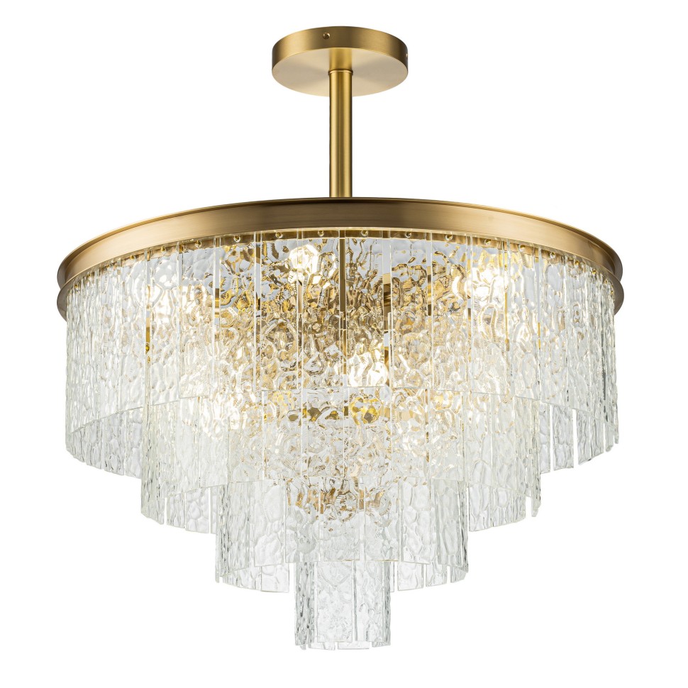 Люстра на штанге Belfast Harland 6308-6 BR CL