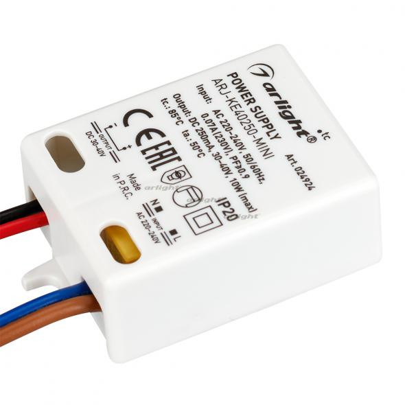 Блок питания Arlight ARJ-KE40250-MINI (10W, 250mA, PFC) 024924