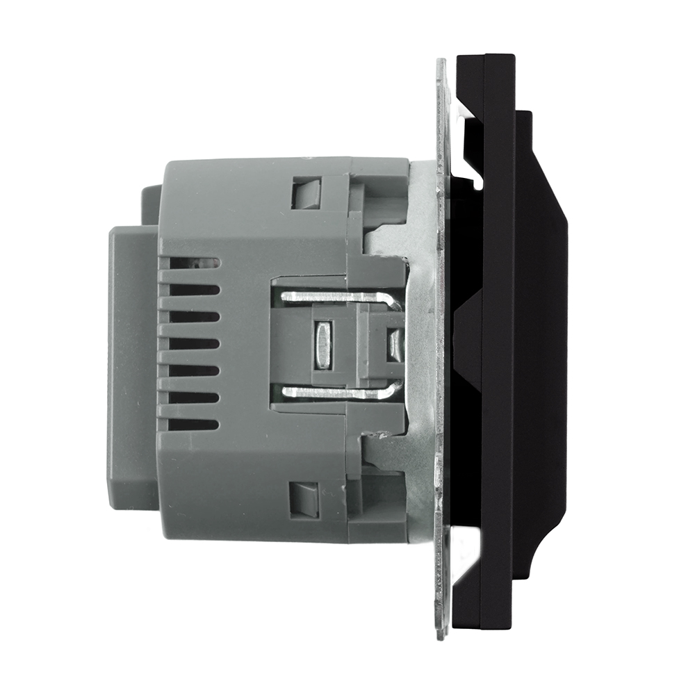 Выключатель карточный (механизм) Stekker Эмили 250В, 40А RSW40-5114-05 черный уголь soft touch 50700