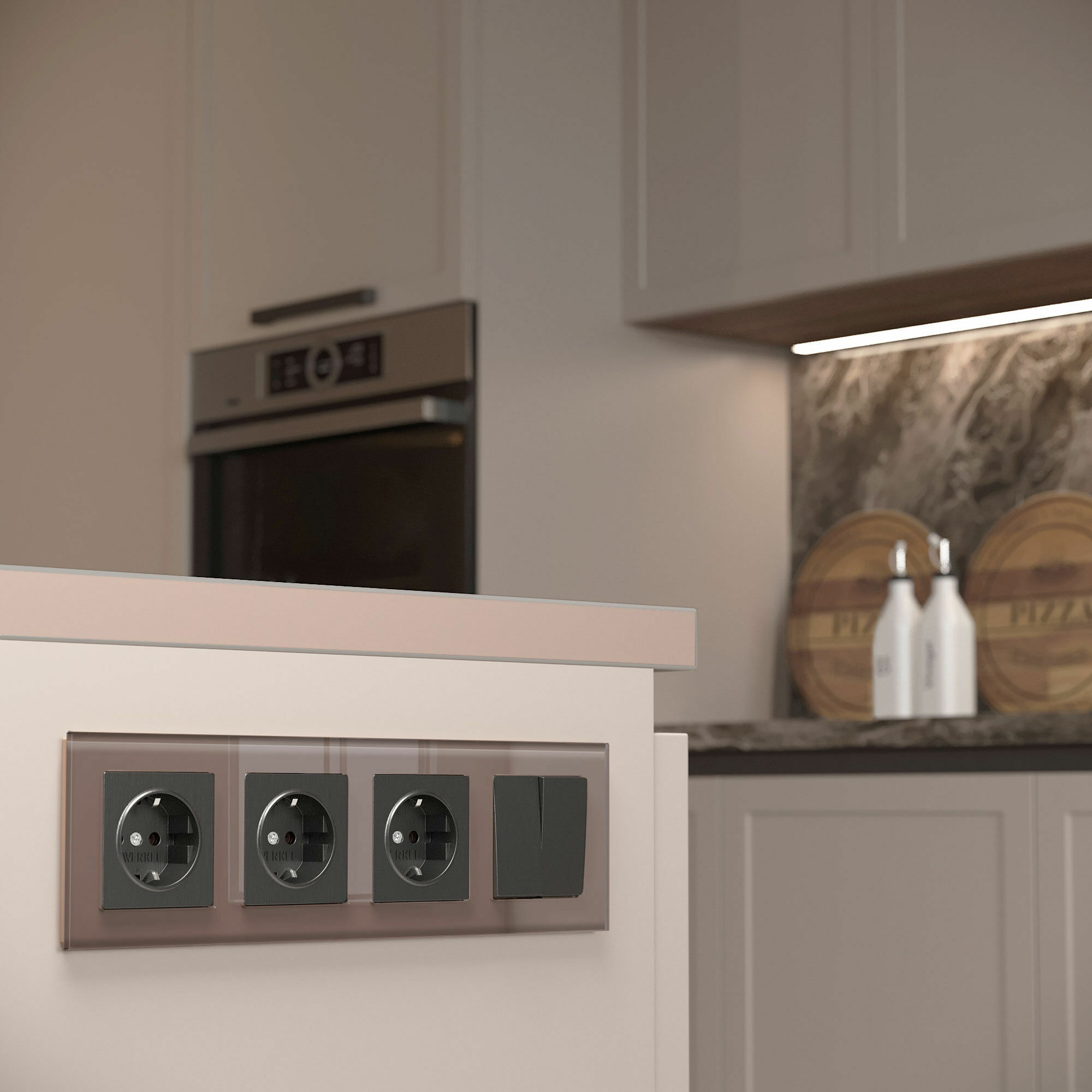 Рамка на 4 поста Werkel Favorit латте 4690389183454 W0041142