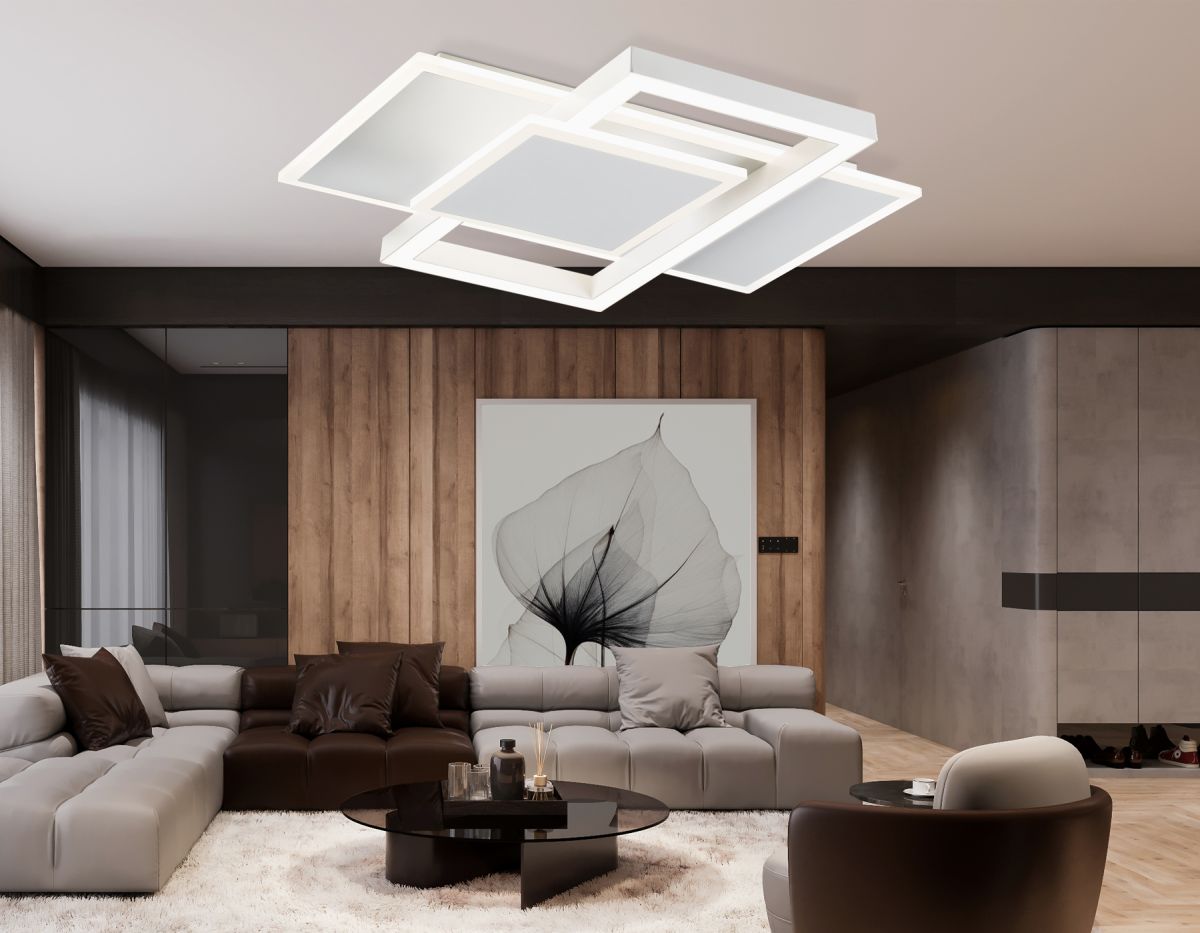 Потолочный светильник прямоугольный Ambrella Light Acrylica Disk FA1021