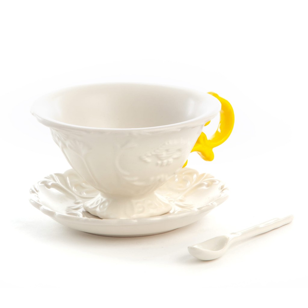 Блюдце с чашкой I-Tea Yellow Seletti I-Wares 09858 GIA