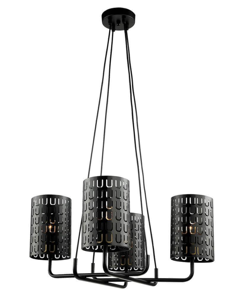 Подвесная люстра Lumien Hall Тейл 4002/4P-BK-GR