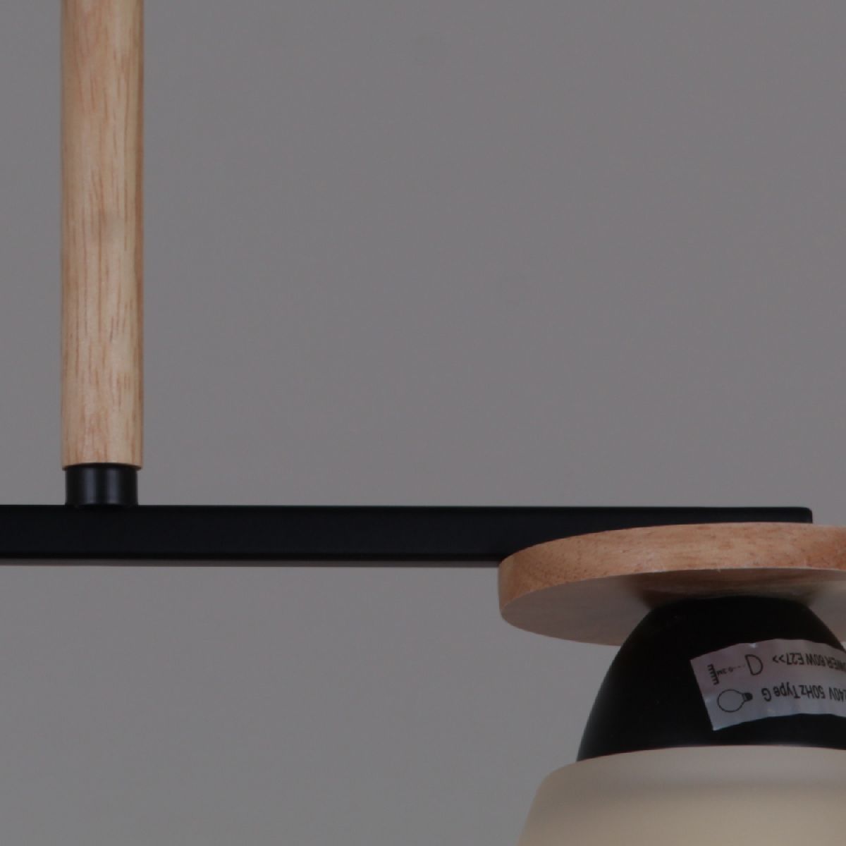 Потолочный светильник Reluce 11630-0.3-02 BK+WOOD