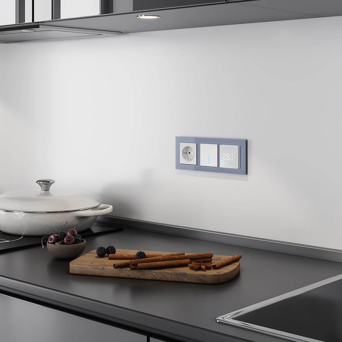 Сенсорный выключатель одноклавишный с подсветкой Werkel 4690389179525 W4510006