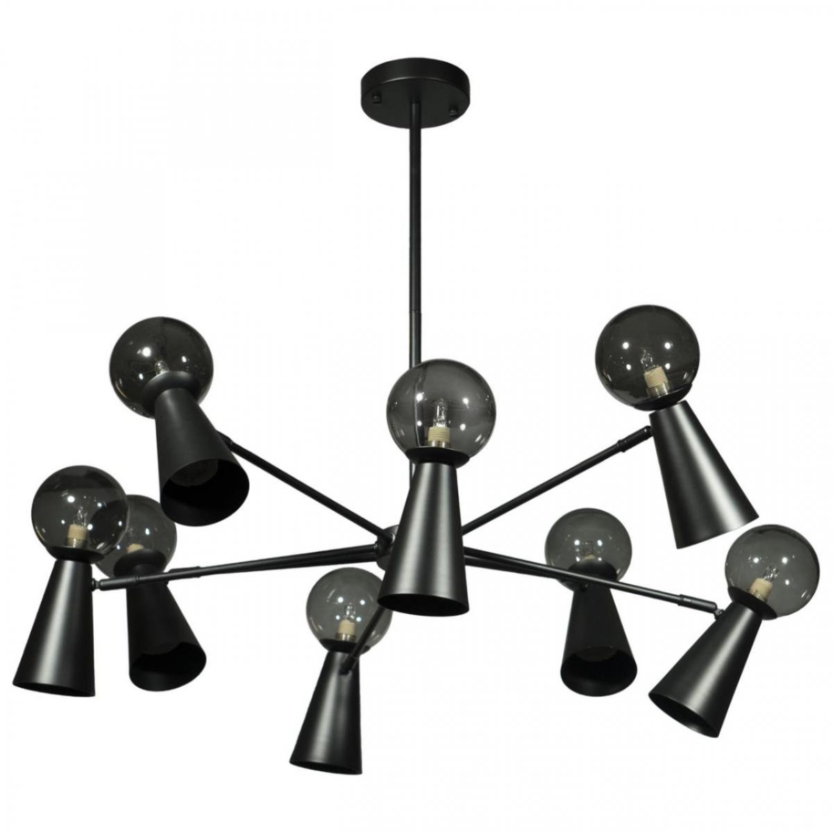 Люстра на штанге Loft IT Halley 10046/8 Black