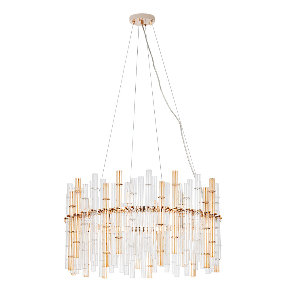 Подвесная люстра неоклассика Arte Lamp Crystalla A4111LM-16GO