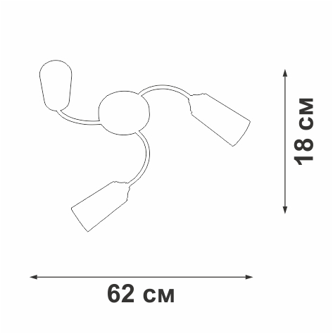 Потолочная люстра Vitaluce V2831-9/3PL