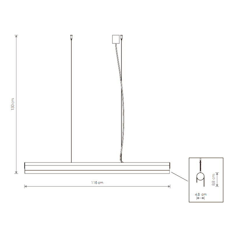 Подвесной светодиодный светильник Nowodvorski Q LED 8907