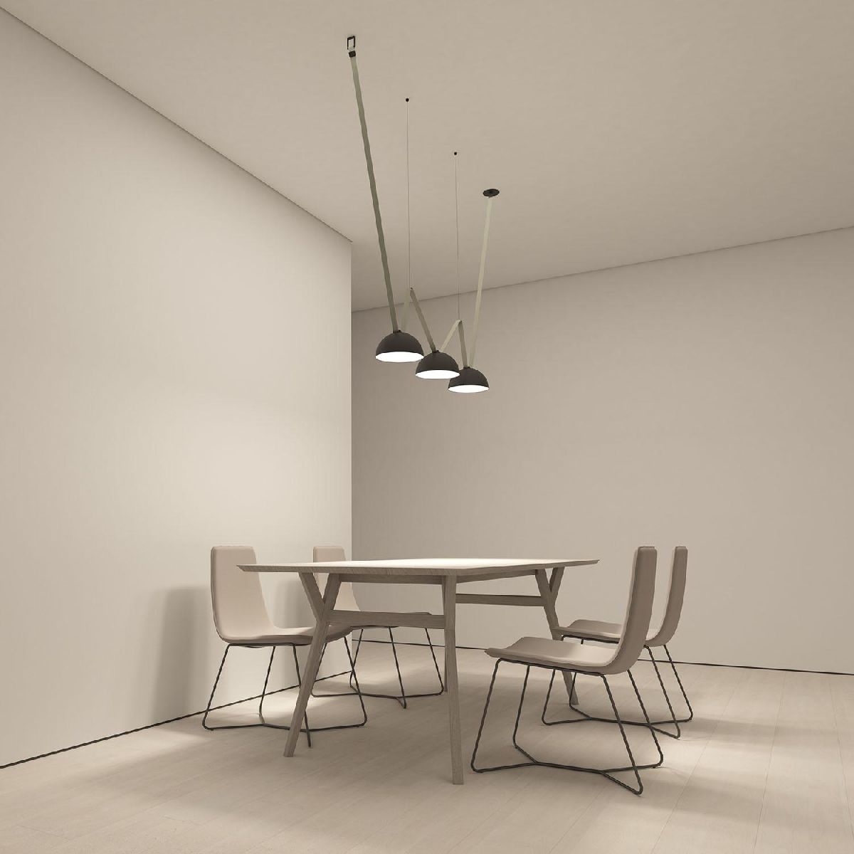 Трековый однофазный светильник Denkirs Belty Flow DK5561-BK