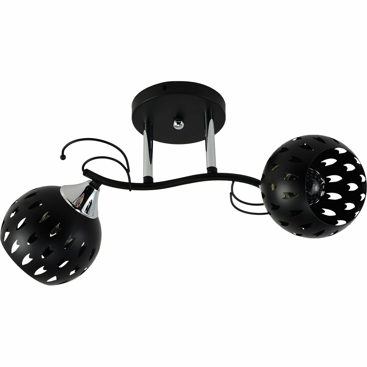 Люстра на штанге Reluce 01314-0.3-02 BK+CR