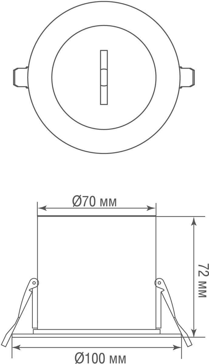 Встраиваемое основание для блока питания Donolux Base IN Sling