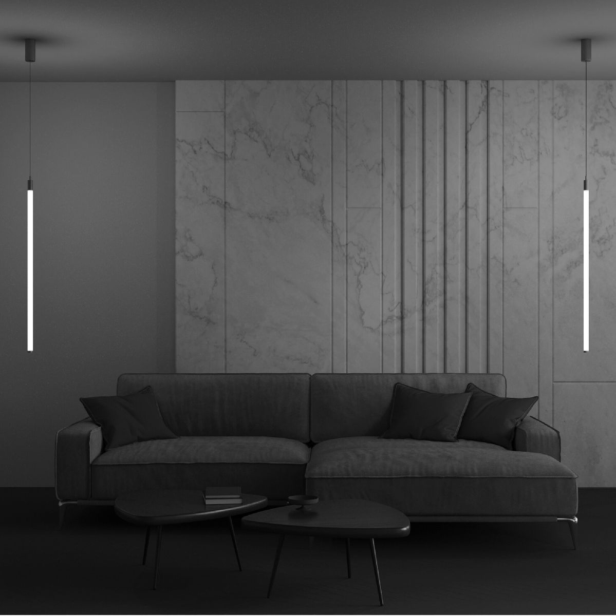 Подвесной светодиодный светильник Maytoni Technical Ray P022PL-L20G3K