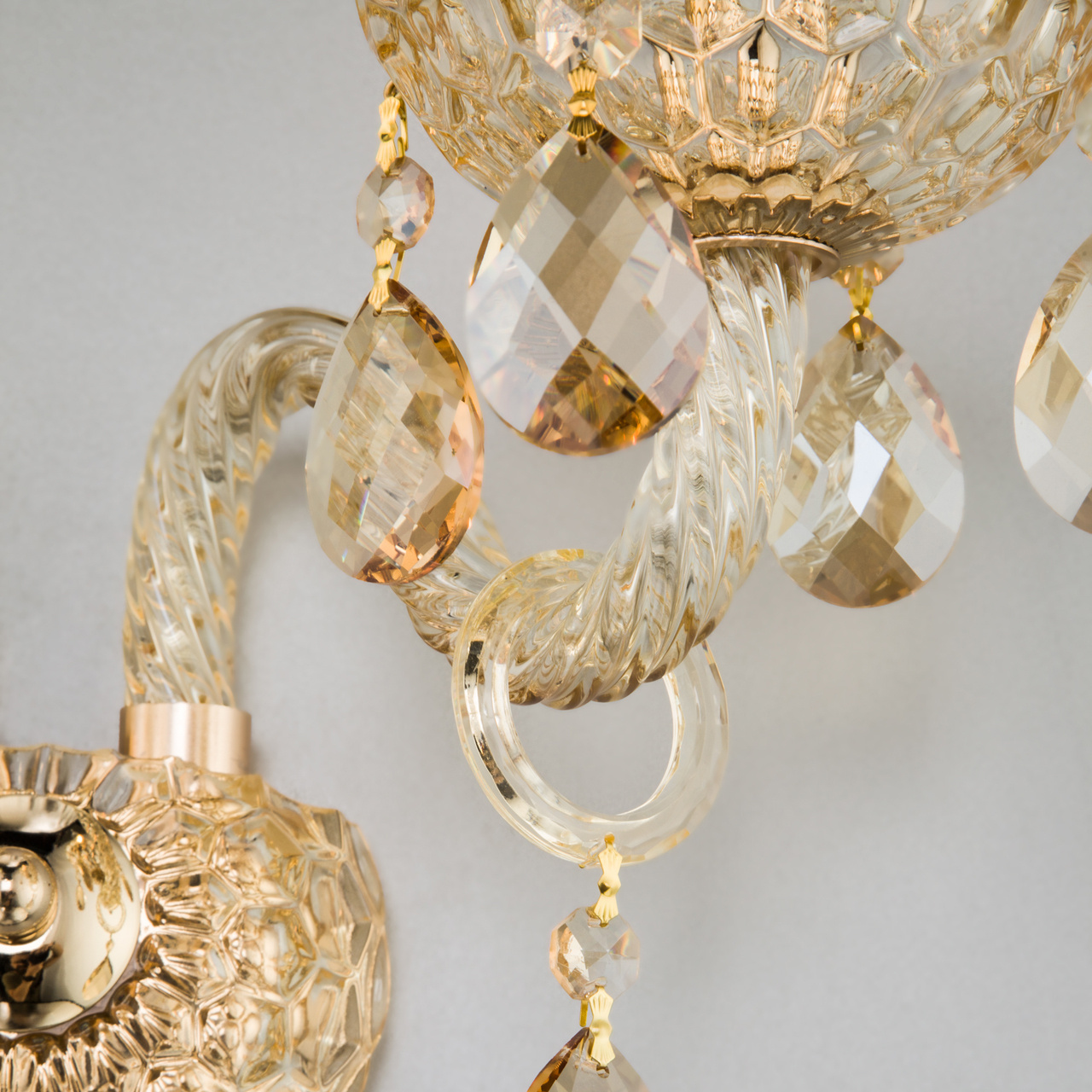 Бра Eurosvet Alcedo 10097/2 золото/тонированный хрусталь Strotskis