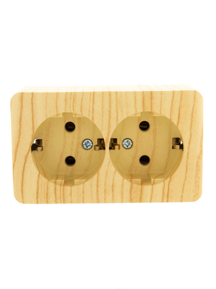 Розетка двойная с/з Lezard Viola 751-5200-127