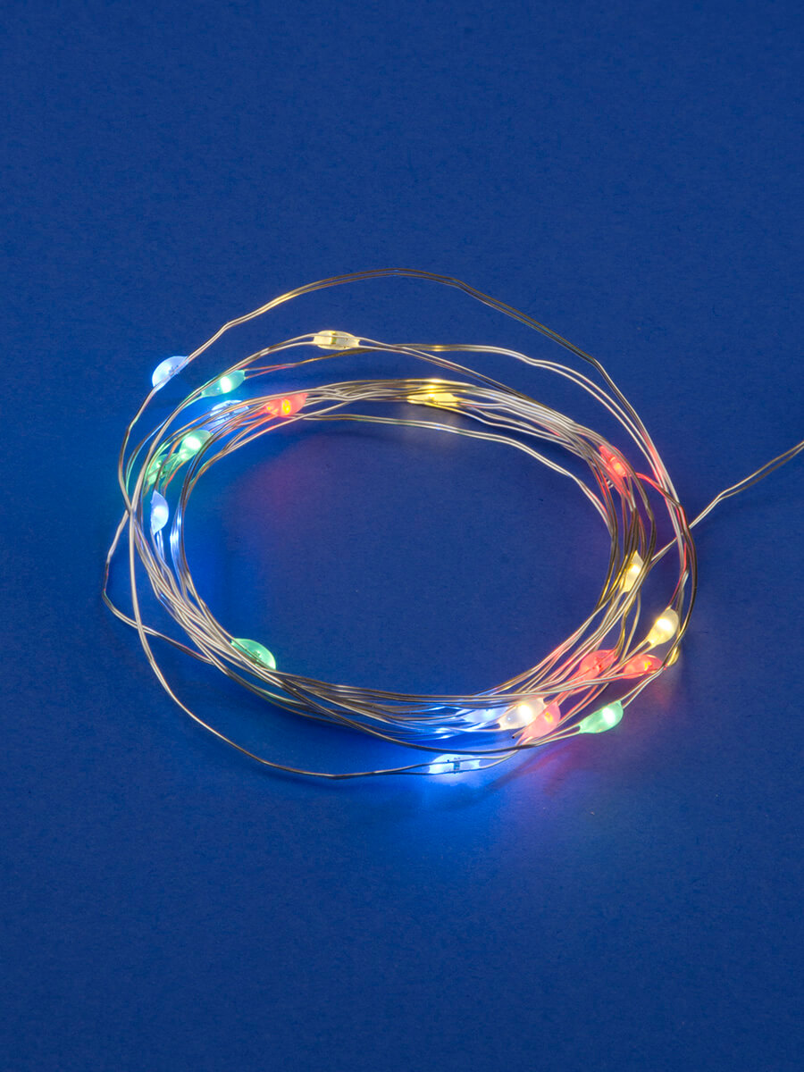 Светодиодная гирлянда Uniel Роса (UL-00007205) разноцветный ULD-S0200-020/SСB/2AA Multi IP20 Dew