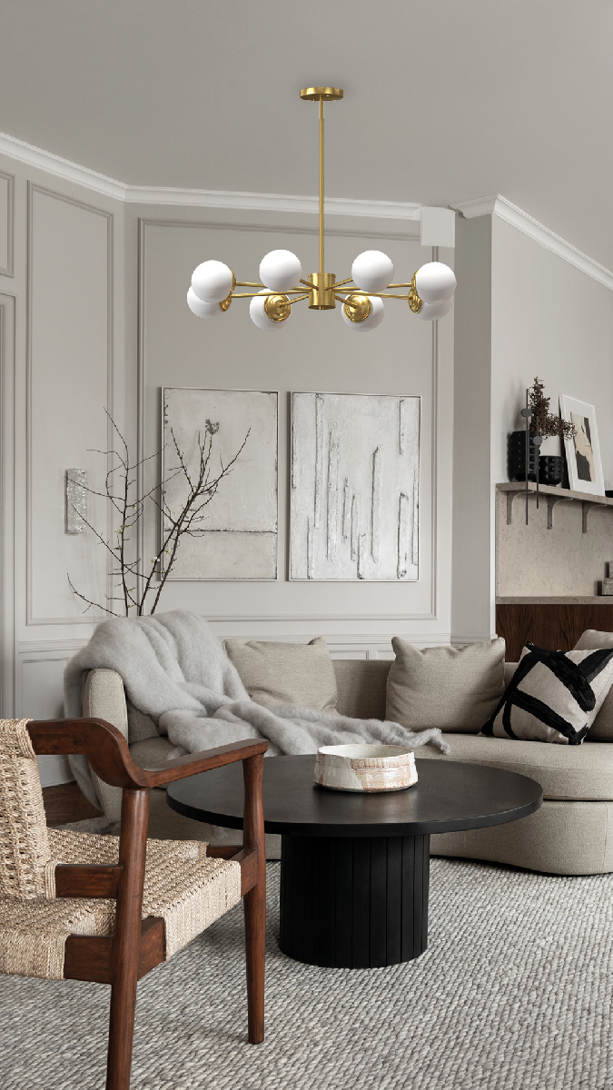 Люстра на штанге Milosh Tendence Lola 0922CL-6AB