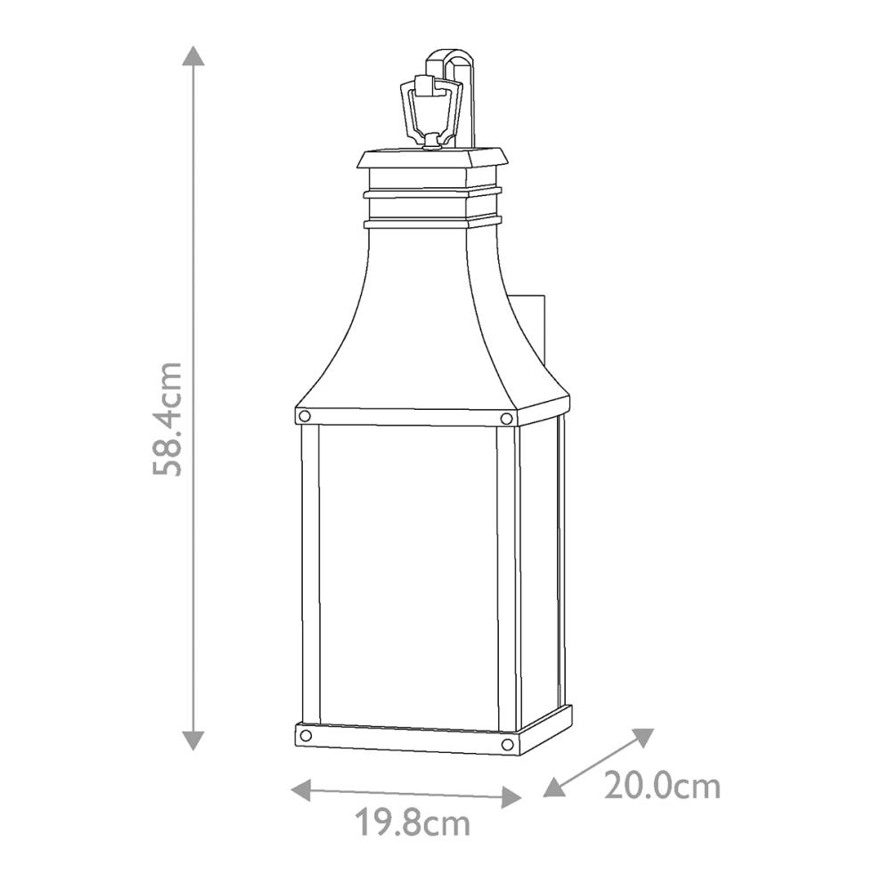 Уличный настенный светильник Hinkley Beacon hill HK-BEACON-HILL-M-MB