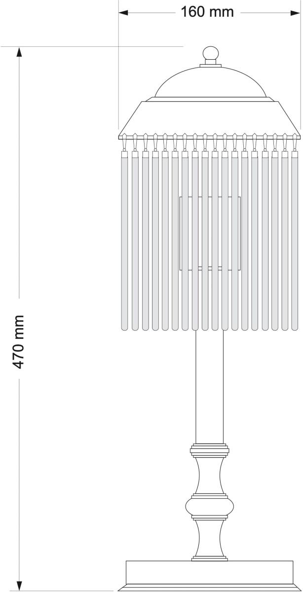 Настольная лампа Kutek Fiore FIO-LG-1 (P)